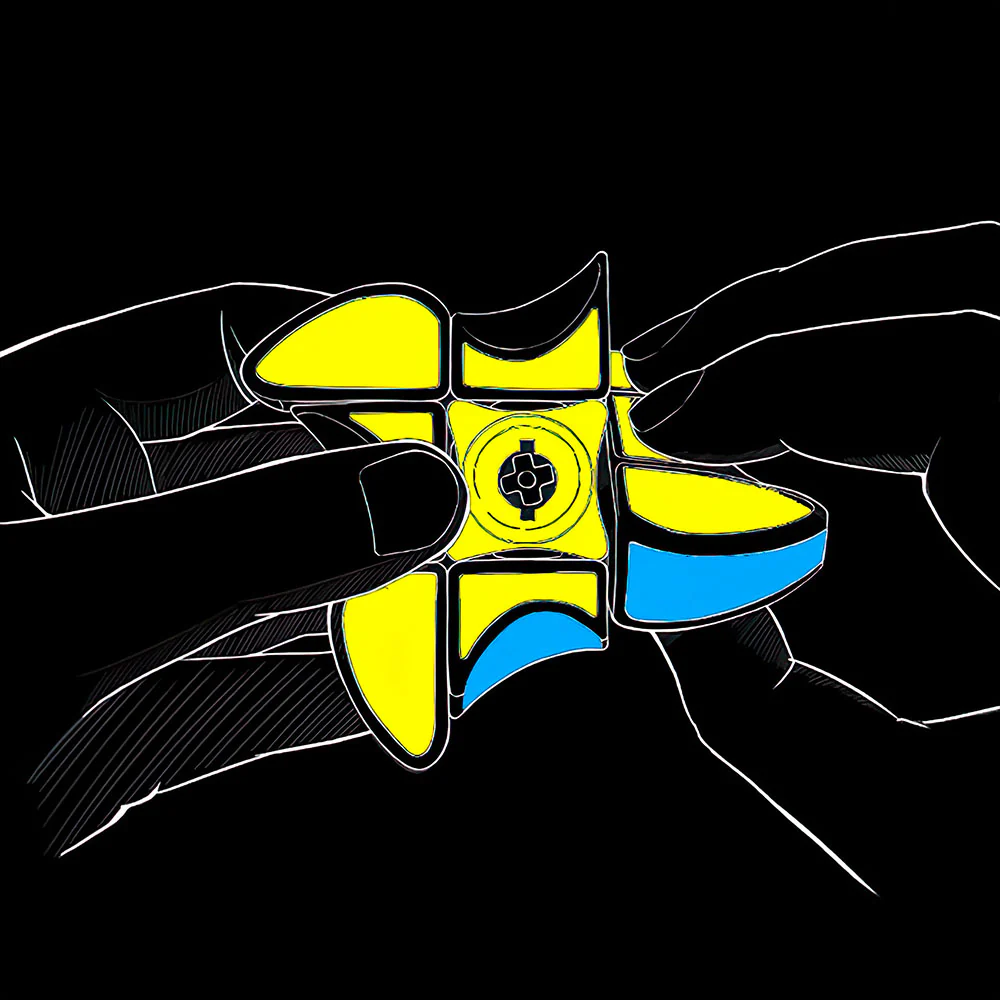 Hand Spinner Rubik's cube<br/> Casse-Tête Satisfaisant - Image 7