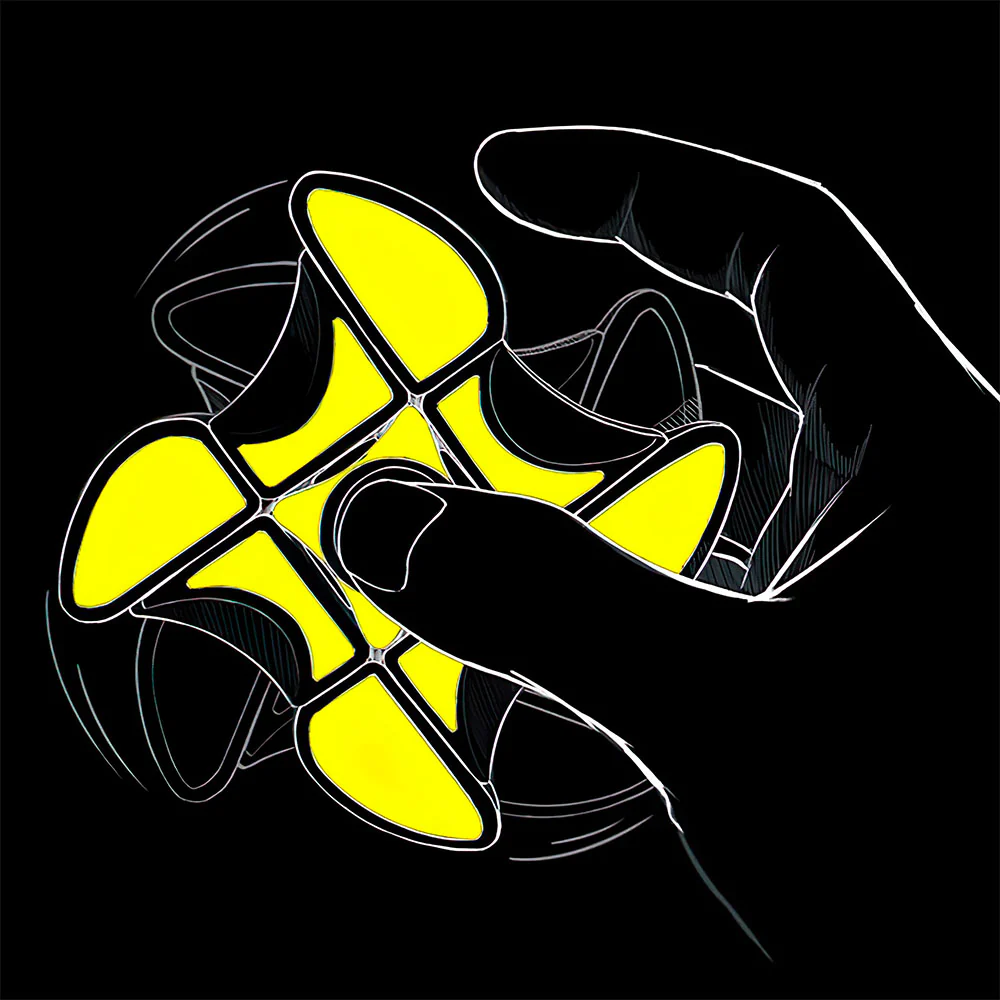 Hand Spinner Rubik's cube<br/> Casse-Tête Satisfaisant - Image 8