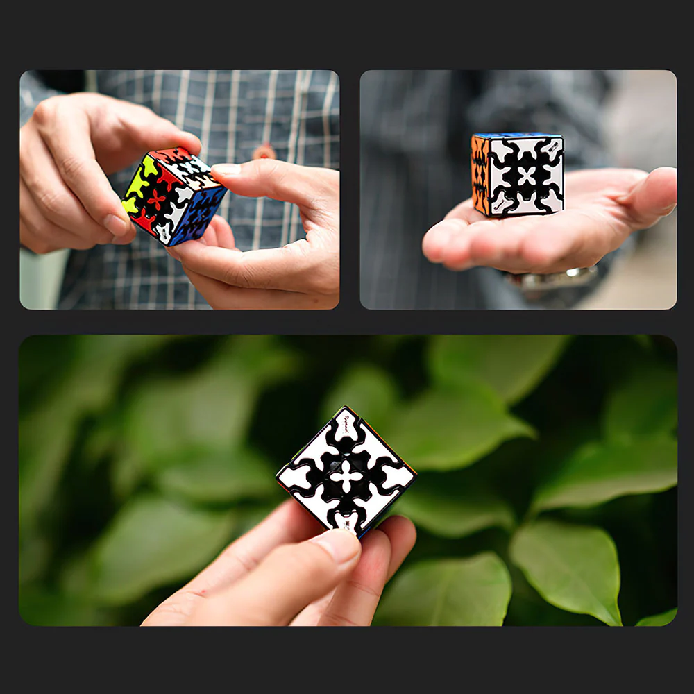 Rubik’s Cube QiYi Gear Keychain - Image 5