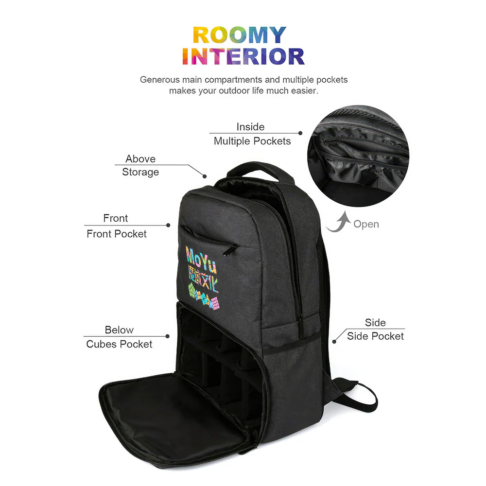 Sac à Dos Rubik's Cube MoYu Backpack - Image 5